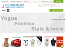 Tablet Screenshot of beadsindia.com